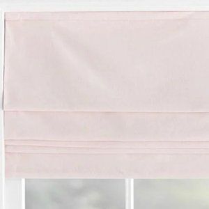 Pottery Barn Kids 2 Twill Cordless Blackout Roman Shades Pink 36" x 64"